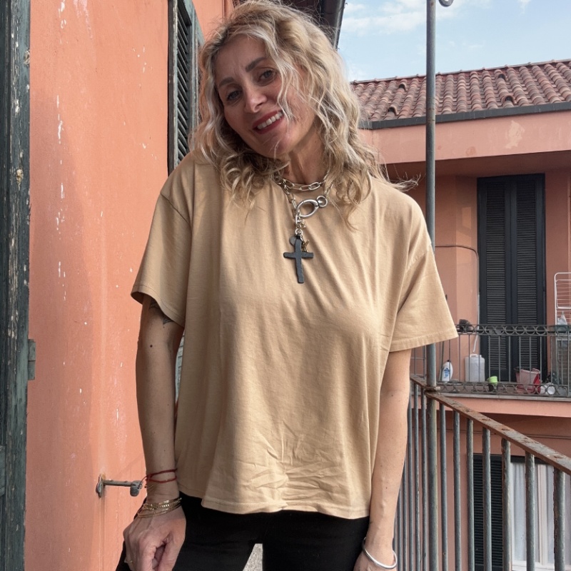 HAVEONE TSHIRT MJS Q017 CAMMELLO