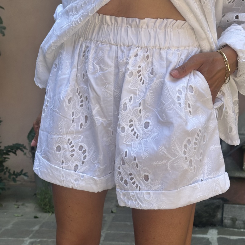 GLAMOROUS SHORTS IN1763 BIANCO