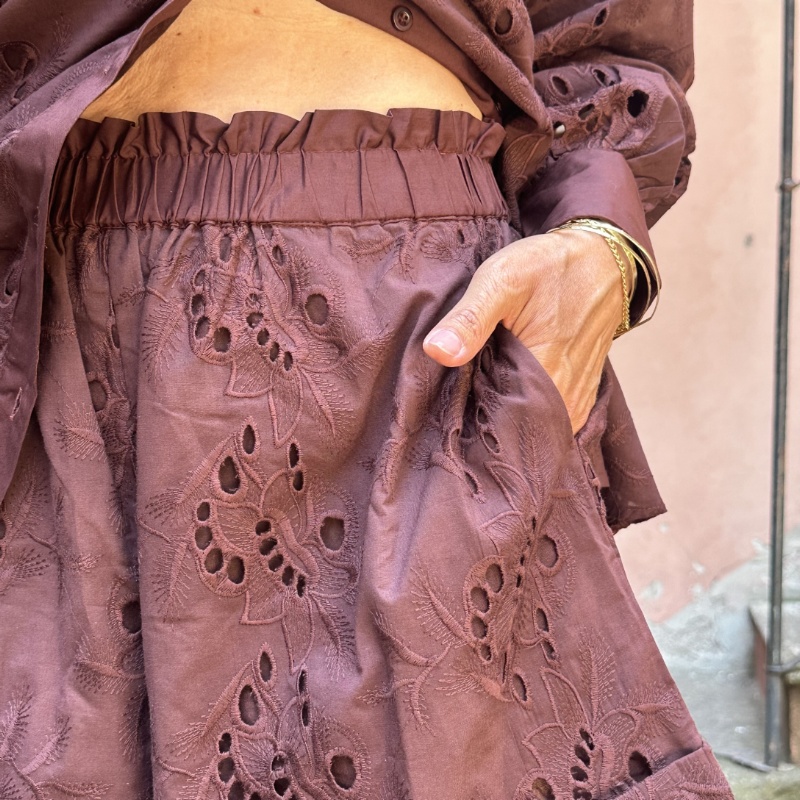 GLAMOROUS SHORTS IN1763 TESTA DI MORO