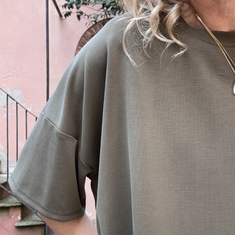 NUMERO155 TSHIRT PENELOPE T 1222 VERDE MILITARE