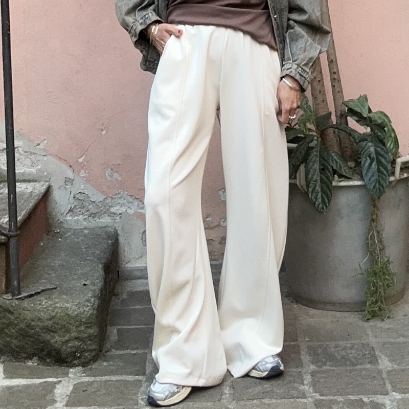 NUMERO155 PANTALONE ALY LATTE