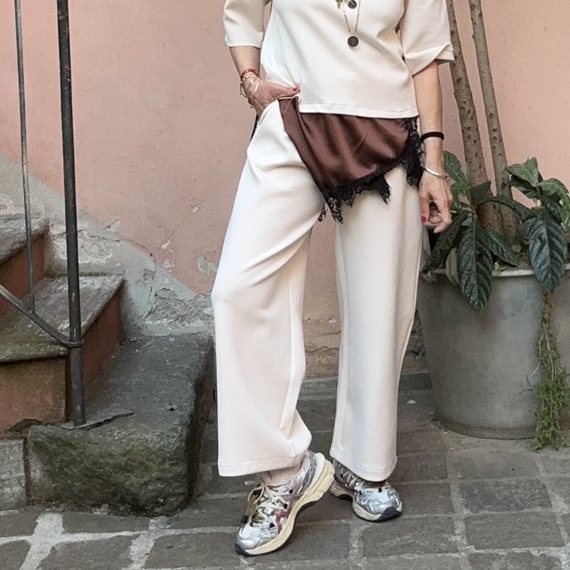 NUMERO155 PANTALONE HAVE LATTE