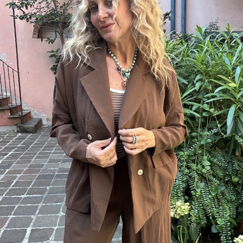 SOUVENIR BLAZER M39F0188 TESTA DI MORO