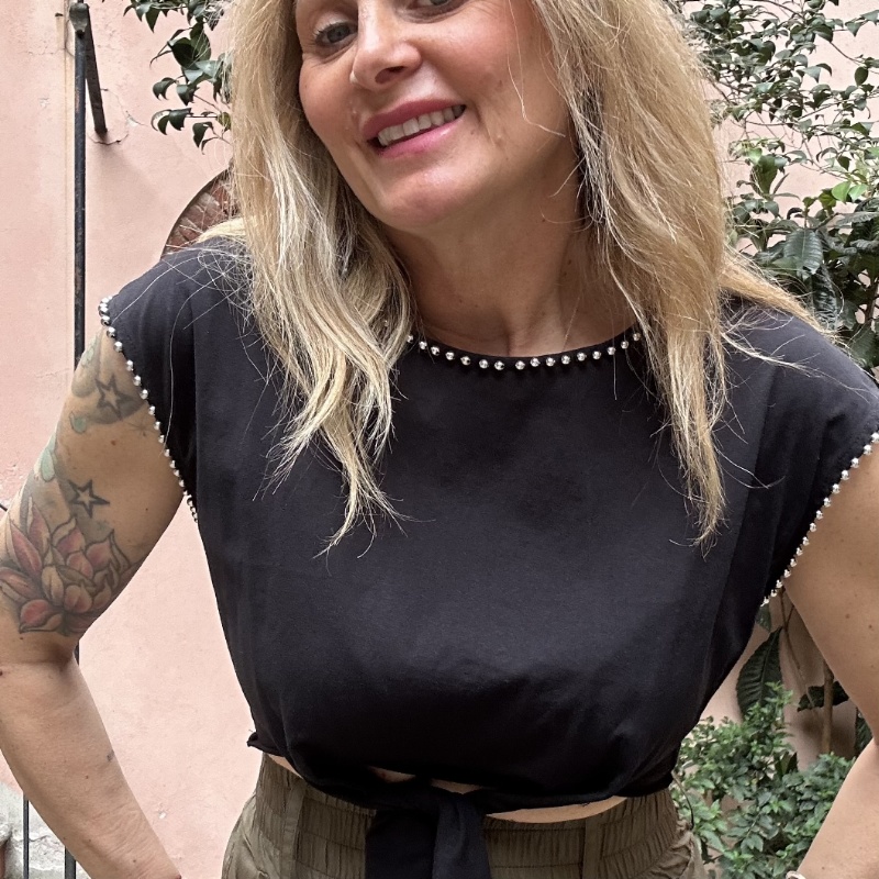 SOUVENIR TOP V39A0139 NERO