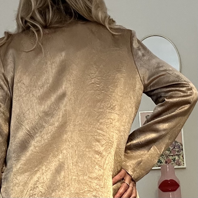 NUMERO155 BLAZER BIANCA ORO
