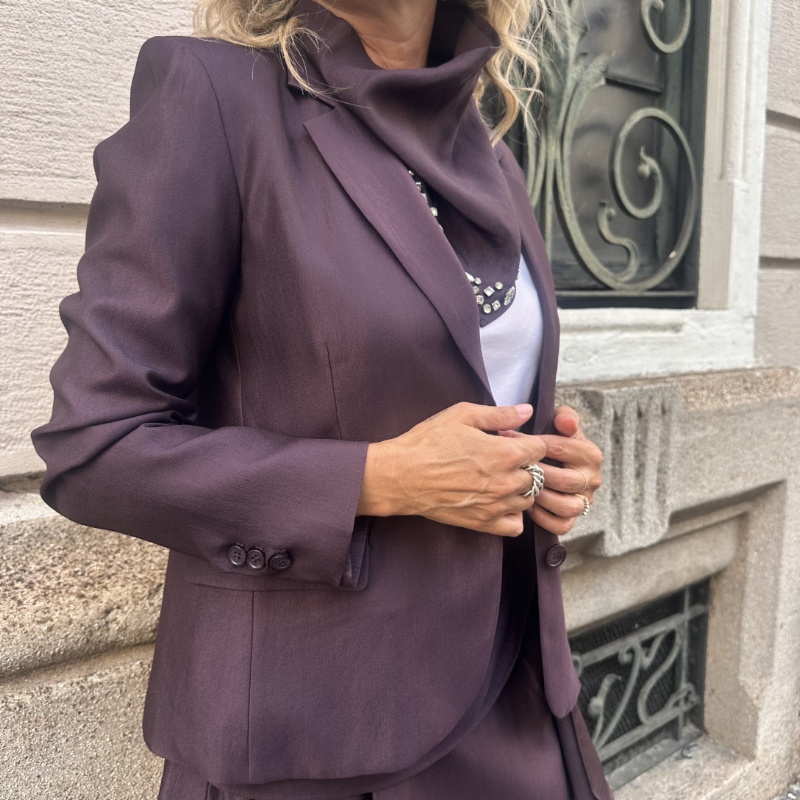 YOU DECIDE BLAZER J11138 VINO