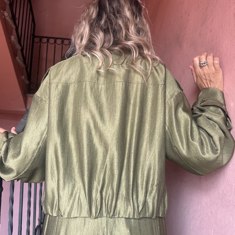 YOU DECIDE GIACCA J11142 VERDE MILITARE